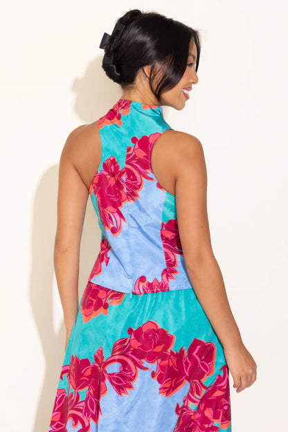 Calla Top- Cactus Flower