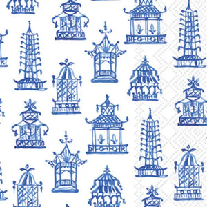 Blue Pagoda Paper Guest Towels