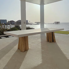 Load image into Gallery viewer, LOG OUTDOOR DINING TABLE
