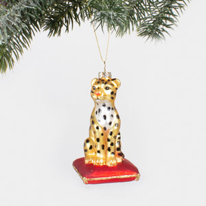 Glass Ornament - Leopard
