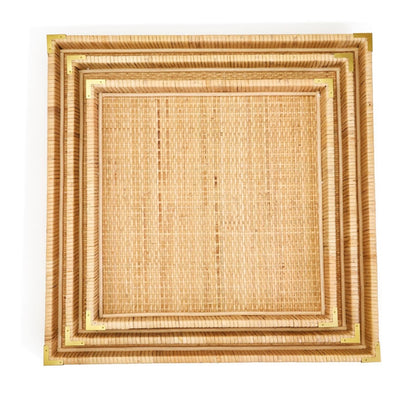 Rattan Square Tray