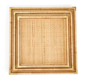 Rattan Square Tray