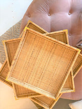 Load image into Gallery viewer, Rattan Square Tray
