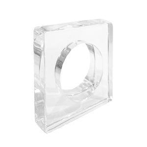 Acrylic Napkin Ring Set - Clear