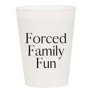 Forced Family Fun Frosted Cups
