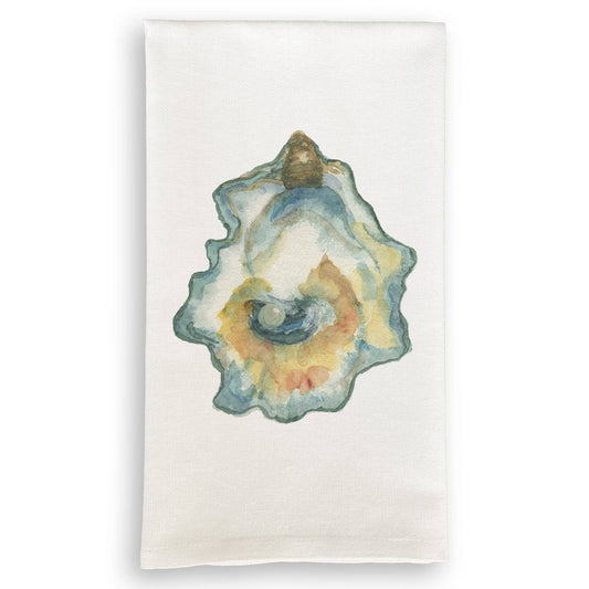 Watercolor Oyster Dishtowel
