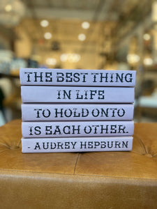 The best thing in life Quote Book