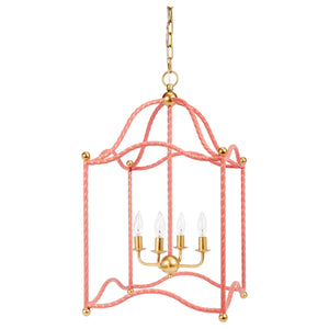 BLUSH AND GOLD MAGGIE LANTERN