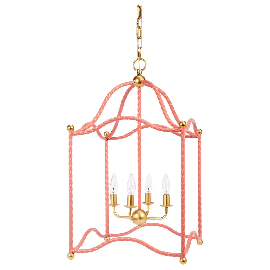 BLUSH AND GOLD MAGGIE LANTERN